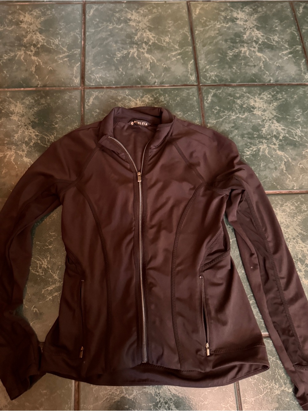 Black Athleta Zip Up Jacket